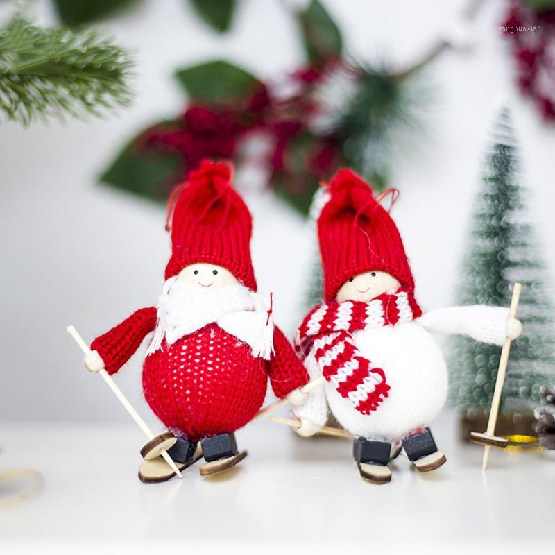 

New Ski Doll Hanging Decoration Ornament Pendant For Christmas Tree Hotel Home Kids Gift NE1
