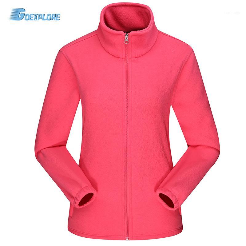 

Goexplore Women Fleece Jackets Winter Outdoor Hiking Sports Camping Warm Comfort Mountain Coat travel spring Jacket Female1, Black