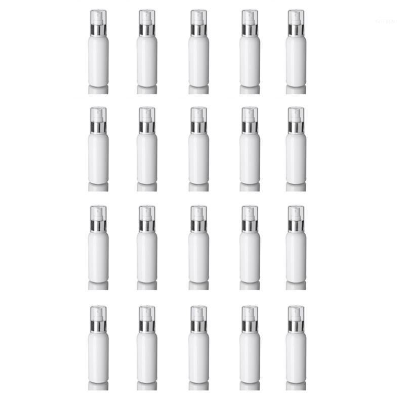 

20Pcs 100Ml Spray Bottle Empty White Plastic Fine Mist Travel Atomiser - Refillable & Reusable Mini Travel Bottles1