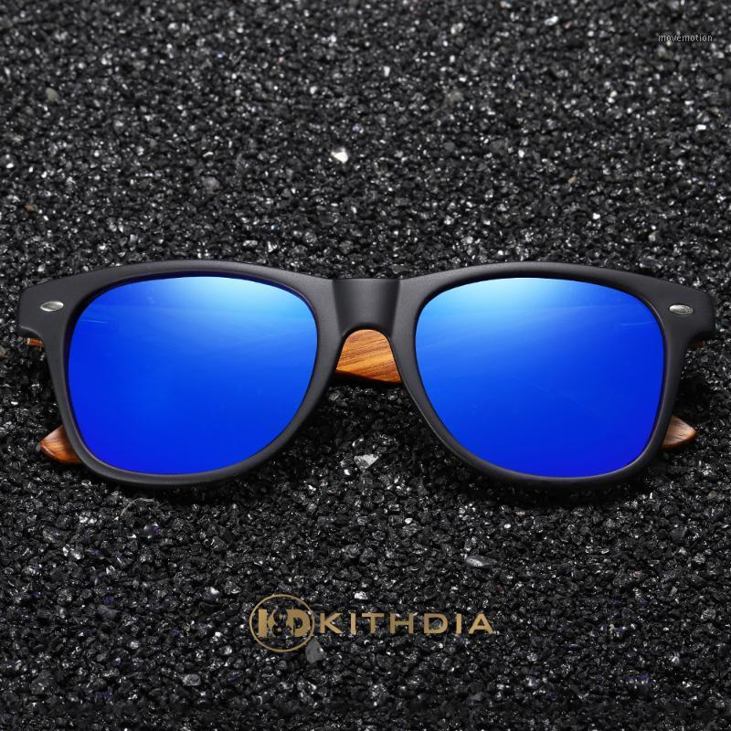 

Kithdia Wooden Bamboo Sunglasses Polarized Mirrored Coating Womens Zebra Wood Sun Glasses gafas de sol hombre1