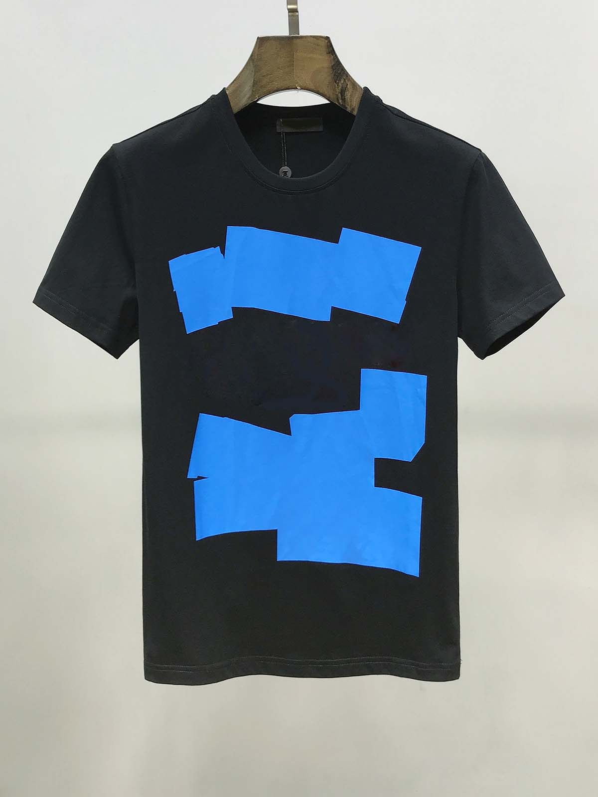 

2020 Luxury Men's Summer T-shirt Crane Printing Designer T-shirt hip-hop fashion men's and women's short-sleeved T-shirt size -3XL, White;black