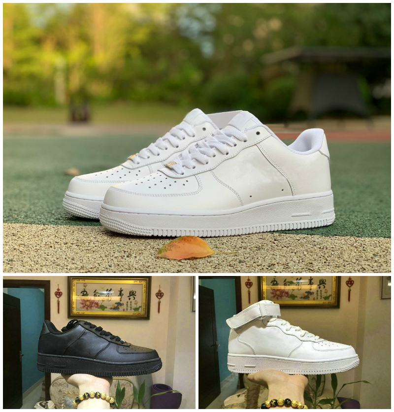 

TOP Quality Men Low Skateboard Shoes Cheap One 1 Knit Euro Air High Women Forces All White Black Red Discount Trainer Designer Running Shoe, A-s001