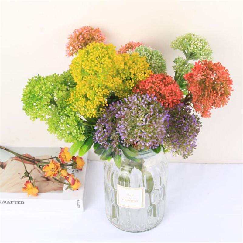 

10Pcs Fake Milan (4 heads/piece) 21.65" Length Simulation Plastic Hydranhea Fruit for Wedding Home Decorative Artificial Flower, Green