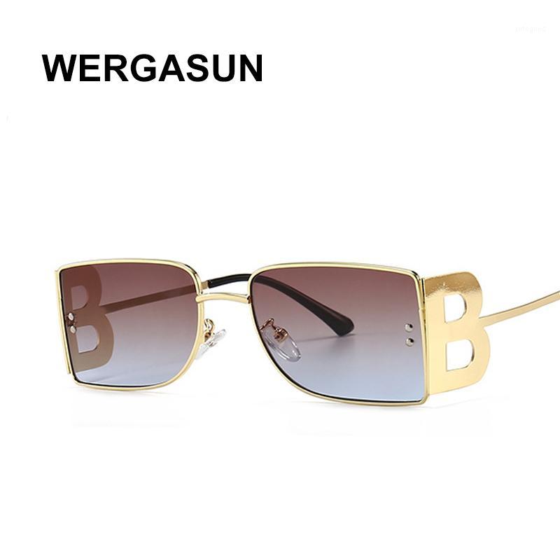 

Sunglasses WERGASUN Fashion European Trend Women Vintage Brand Design Ladies Lens Sun Glasses For Uv4001