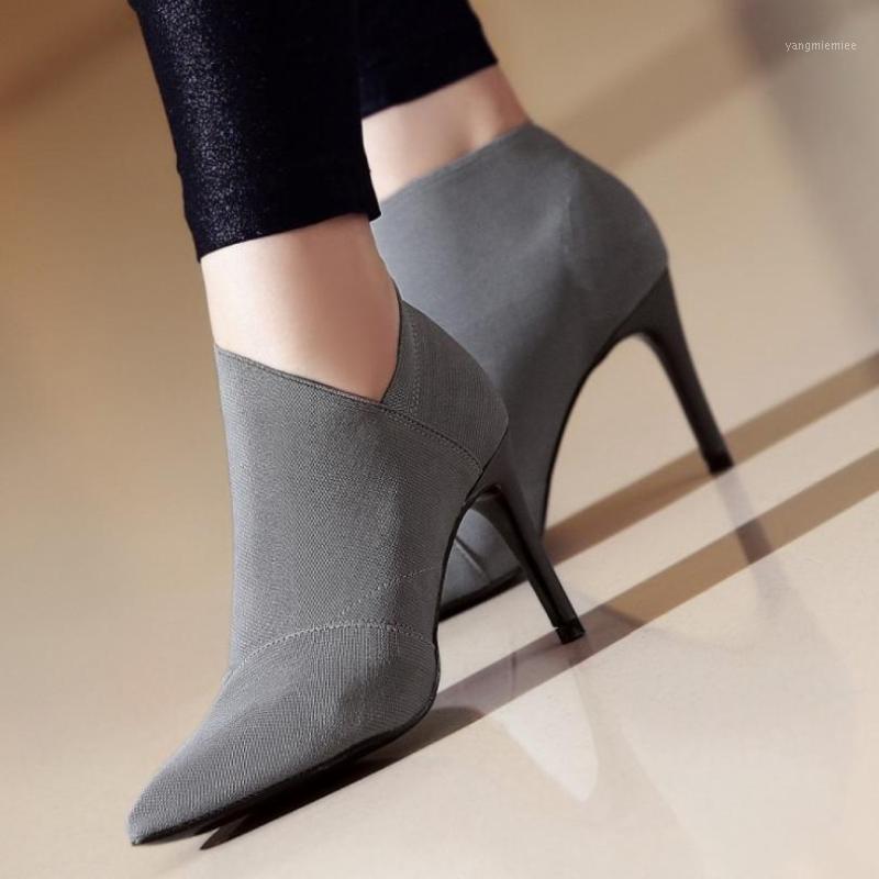 

Pointed Toe High Heels Women Basic Shoes Autumn And Winter Casual Fitted Female Single Fashion Outwear Shoe 227GGX CD1, Black