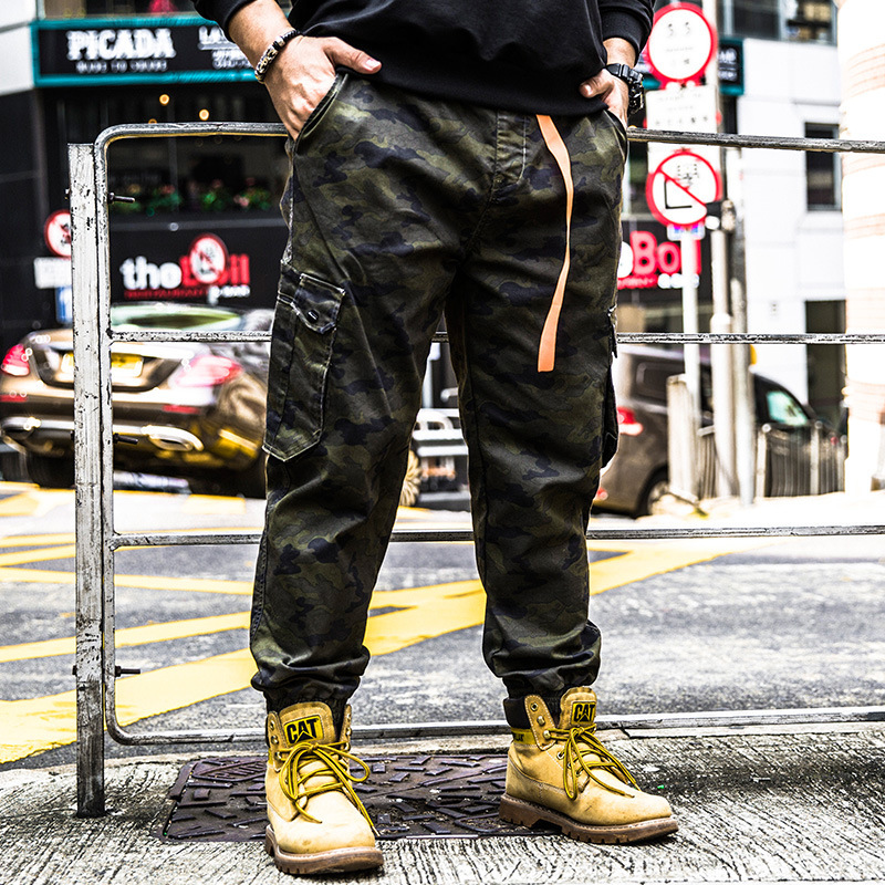 

2021 New Men's Camouflage Pants of Legth Ankle Men Big Size 5xl 6xl Elastic Waist with Hip Hop Band Streetwear Camo Jogger Load 6orz, Camplage