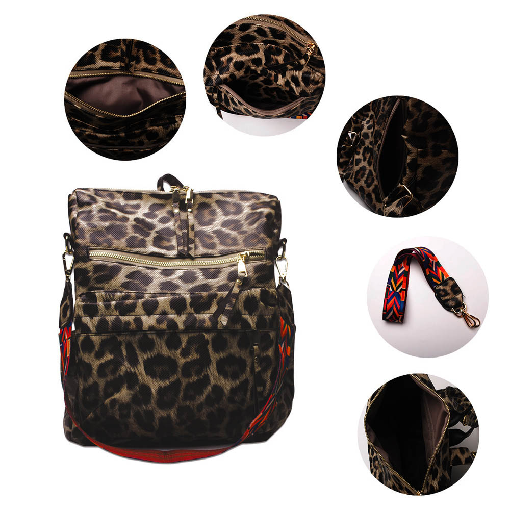 

Retro Large Backpack Women PU Leather Rucksack Women's Knapsack Travel Backpacks Shoulder School Bags Mochila Back Pack DOM1404