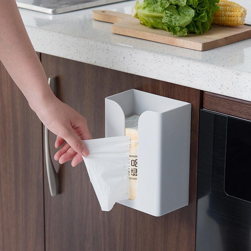 

Multifunctional Tissue Box Without Punching Seamless Storage Box Kitchen Household Tissue Holder Wall-Mounted Waterproof1