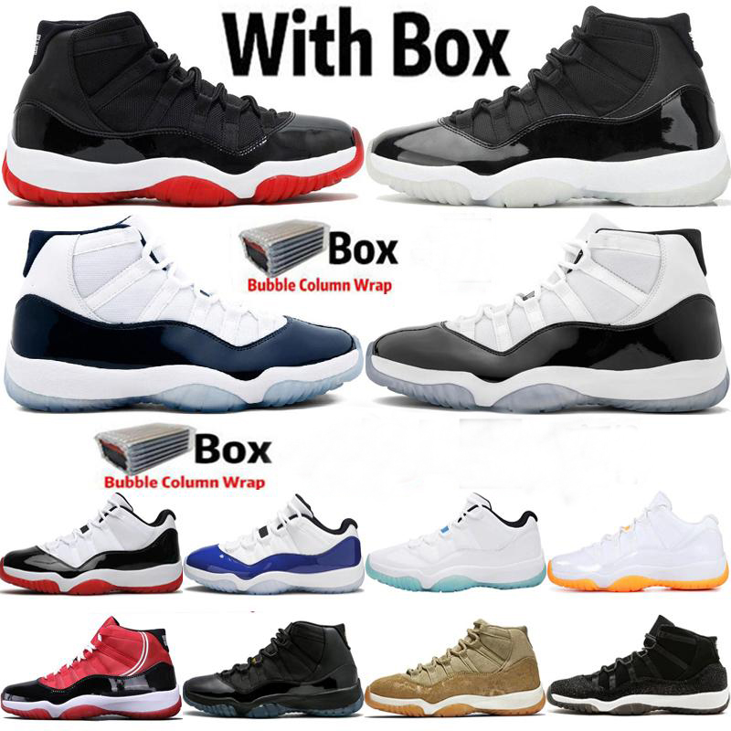

2020 With Box Jumpman High OG 11 11s 25th Anniversary Mens Basketball Shoes Bred UNC Gamma Blue Concord Sneakers Women Sports Trainers 36-47, 80