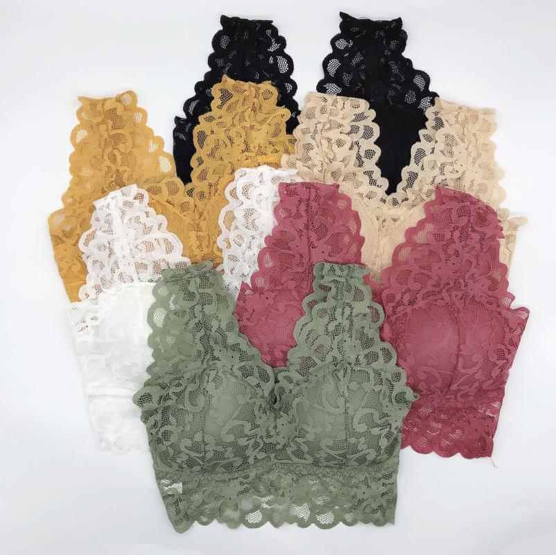

Fashion Breathable Female Tanks Top Bralette Sexy Lace Hollow Out Camisoles Women Tank Tops, Beige