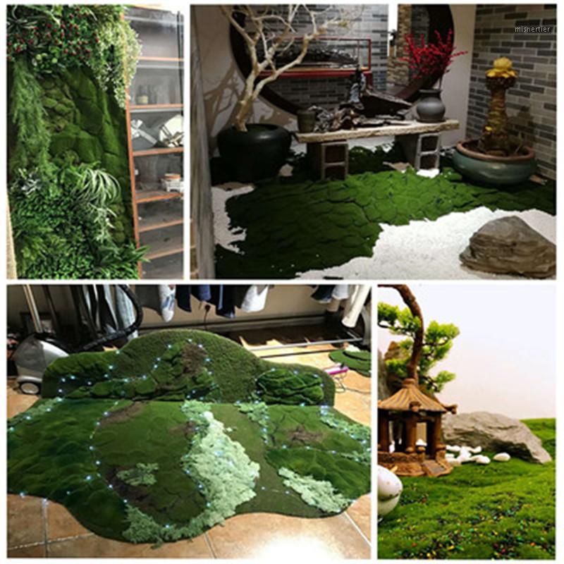 

WICCA 30~200cm Artificial Moss Turf Lawn Fake Moss Micro Landscape Grass Wall Panel Decor home wedding decoration1, 30x30cm