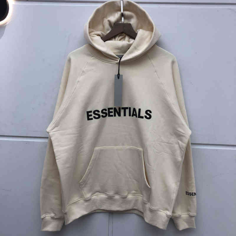 

Fashion-2021 New Men Women High Street Reflective Hoodie Hoody Cotton Drop Shoulders Oversize Essentials Pullover 3lfz