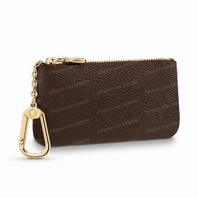 Hommes de qualité supérieure Femmes clés portefeuilles Designer Fashion Coin Purse Carte Solder Womens Zipper Damier Leather Sac Date Code JN8899