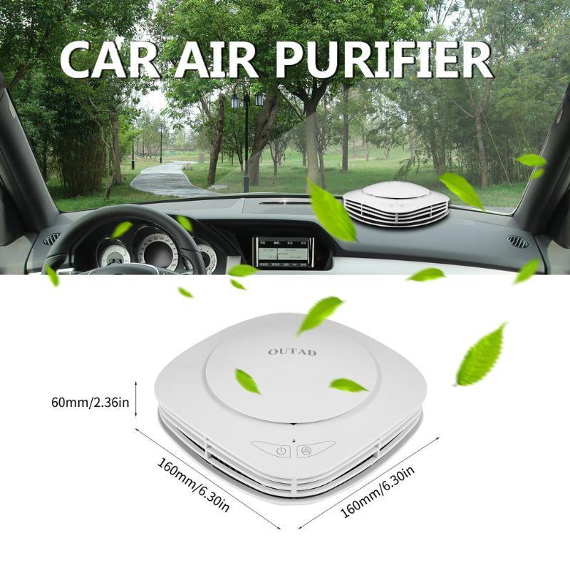 

OUTAD Air Freshener Cleaner Car Air Purifier With Negative Ion Generator Activated Carbon Integrated Filter Aroma Storage Box1
