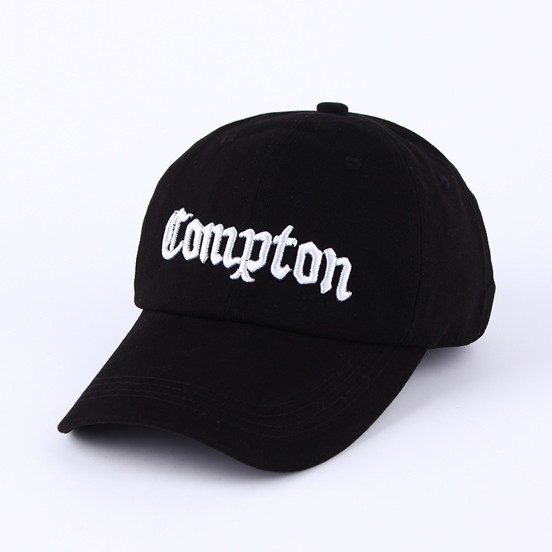 

Compton Baseball Cap Men Women Snapback Hip Hop Hat Black White Casquette J1225