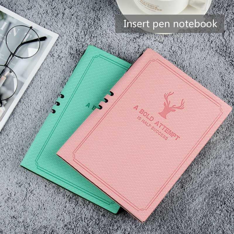 

A5 business notebook 11 colors notebook notepad retro diary meeting minutes college fresh small leather1