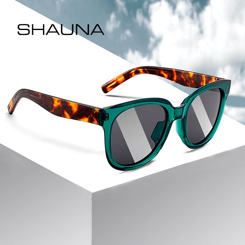 

Sunglasses SHAUNA Retro Cat Eye Polarized Women Enhanced Metal Hinge Cool Leopard Shades Men UV400
