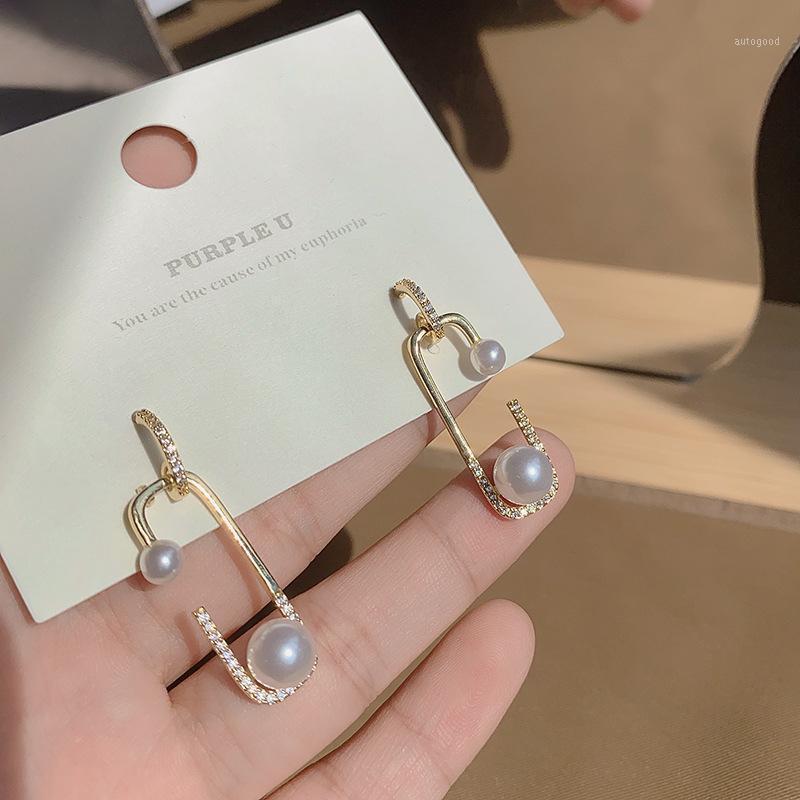 

Stud Pearl Earrings Female 2021 Fashion Style With Micro Net Celebrity Fashion1
