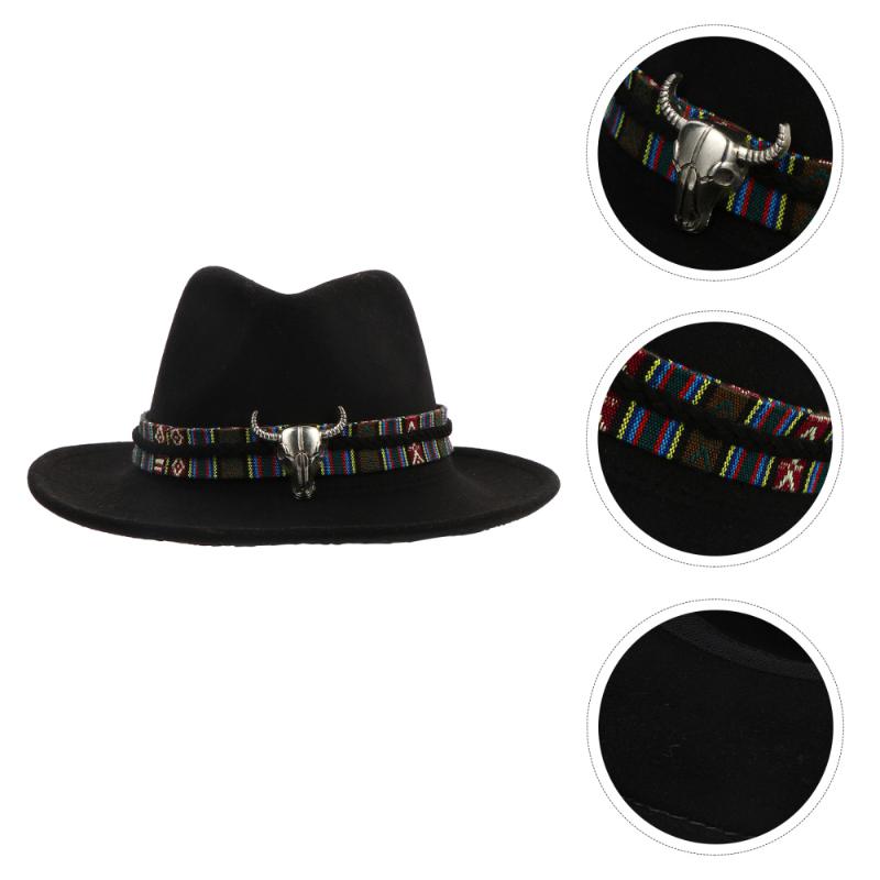

Personalized Western Cowboy Hat Fashion Outdoor Sun Visor Cap Ethnic Hat, Blue;gray