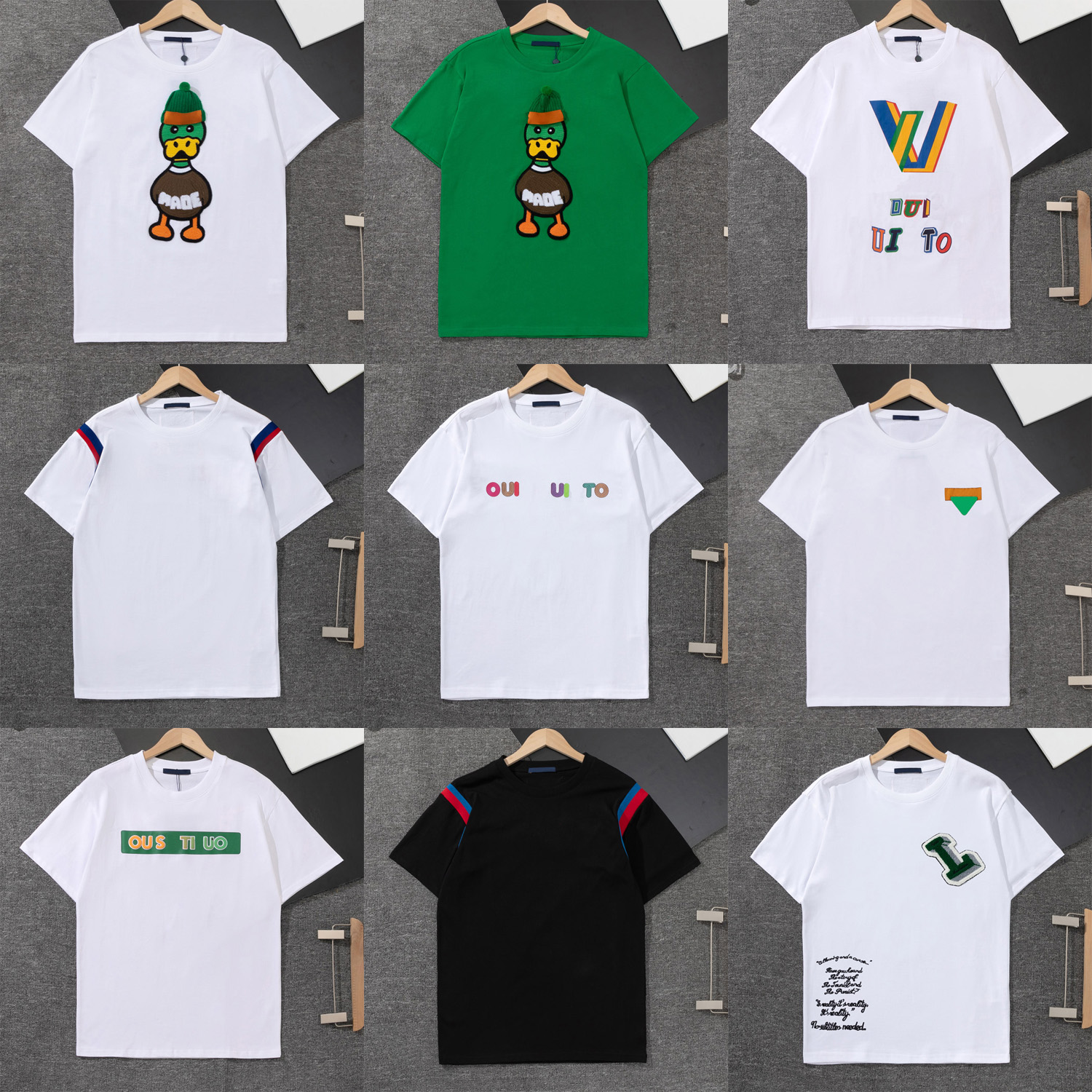 

22SS New Style Mens Designer Tees Fashion T Shirts Casual Tee Comfortable Men Women Embroidery Print Luxury T-Shirts, 24