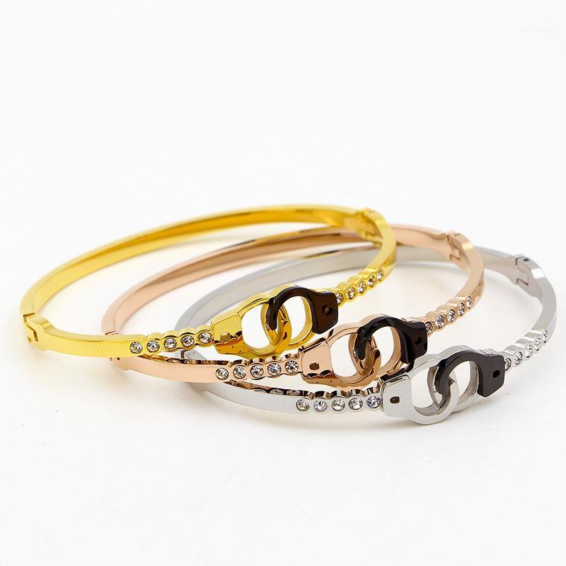 

Fashion Designer hollow out Jewelry Elegent stainless steel Bangles Statement Jewelry Fashion Bangle For Women1
