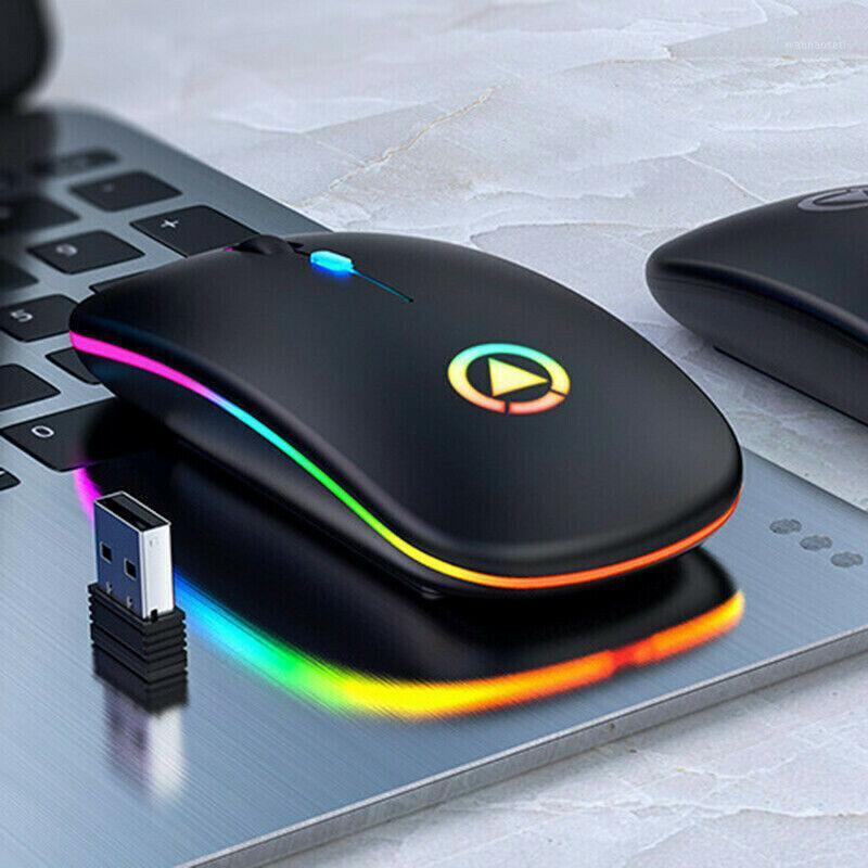 

Silent LED Backlit Mice USB Optical Ergonomic Gaming Mouse Rechargeable Mouse Wireless PC Computer Gamer For Laptop1