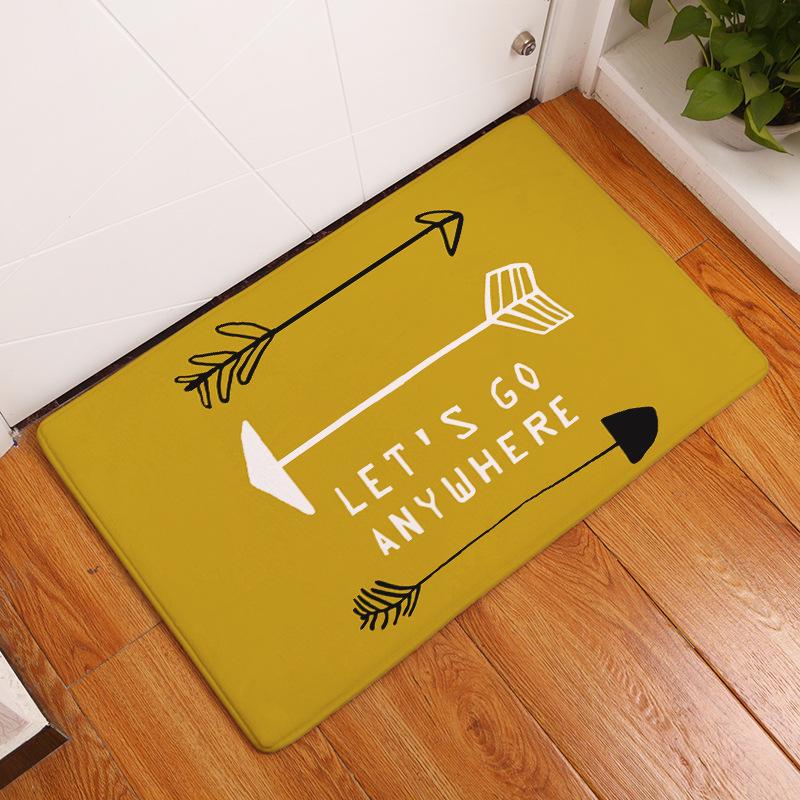 

ArrowHead Printed Corridor Mats Non-slip s Door Mats Entrance Door Light Flannel Carpets Home Decor Kitchen Bathroom Rugs, Arrow 04