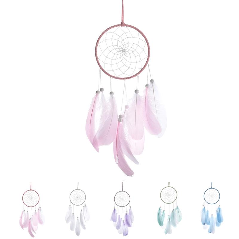 

Pink Dreamcatcher Kpop Decoration Nordic Accessories Dreamcatcher Blue Handmade Child Small Petty Kids Girl Baby Room Decoration