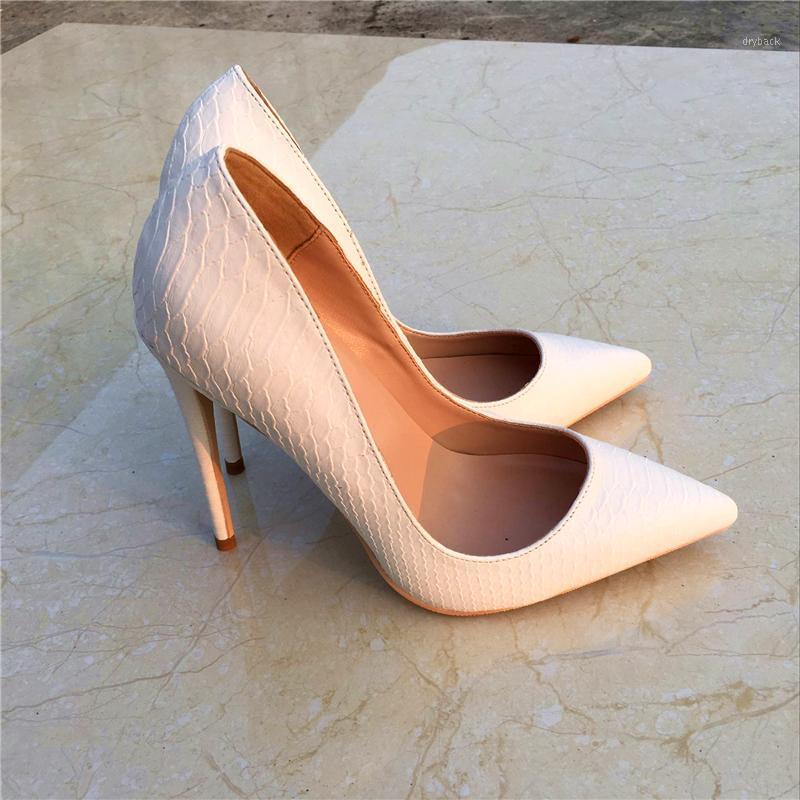 

Brand Fashion New White Snake Pattern Pointed High Heel Exquisite Elegant Shoes 12cm High Heel Ladies Party Shoes Thin Heels 0671