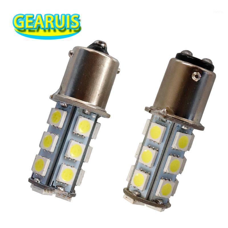 

100pcs S25 1156 led BA15S P21W 1157 bay15d 18 SMD LED P21/5W Auto Car Signal Reverse Lights Red yellow 12V Auto1, As pic