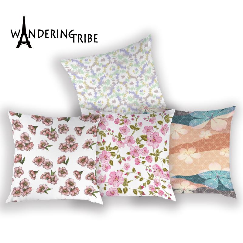 

Simple Floral Living Room Home Cushion Cover Scandinavian Style Printed Sofa Pillows CaseSimple and Practical Clear Pillow Cojin, L2194-3