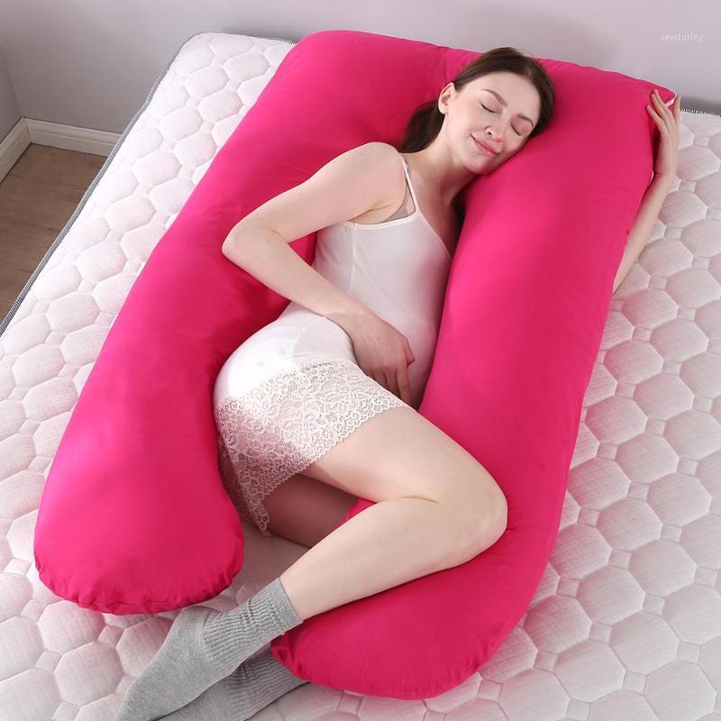 

pillow 100% cotton sleeping support for pregnant women body u shape maternity pillows pregnancy side pillow1