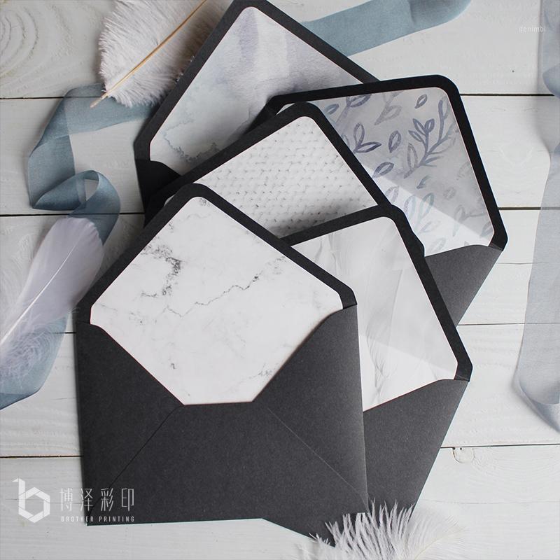 

20pcs/set Wedding Envelopes With Lining, Card Elegant Print Envelopes Wedding Party Decoration Drop Shipping 140mmx190mm1