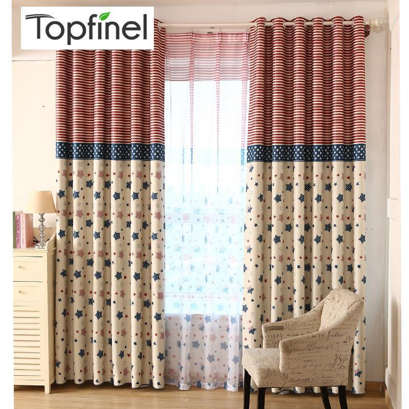 

Top Finel Star & Stripe Blackout Curtains for Living Room Bedroom Kids Room Chinese Cheap Window Curtains Drapes Home Decoration1, Tulle