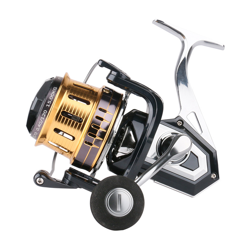 Spinning Fishing Reel Spool No Gap with Metal Wheel Gear Ratio 4.1:1 SpinningReels for Rock Fishing-image-645348711