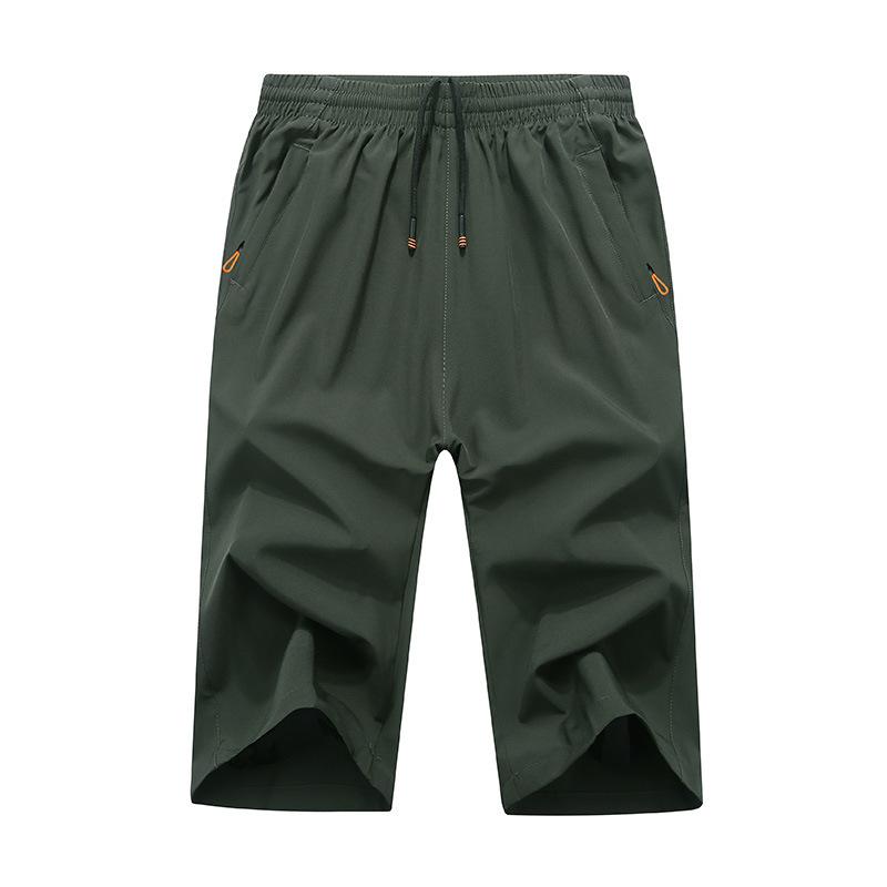 

Casual Men Cropped Pants New Summer Sportswear Thin Sweatpants Male Short Trousers Loose Jogger Track Pants Plus Size 9XL, Black