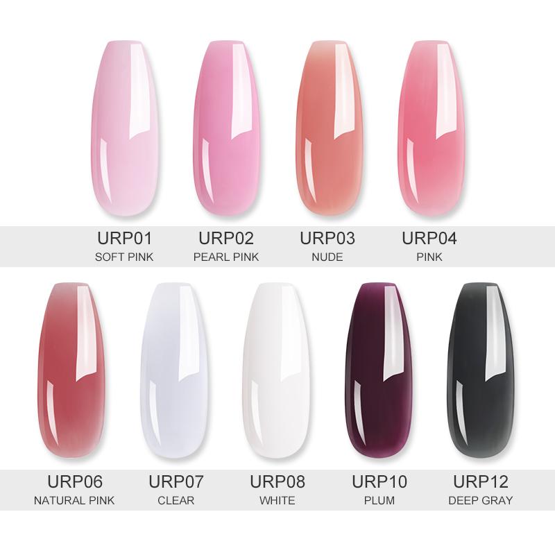 

15ml Quick Building Poly Nail UV Gel Pink Crystal Jelly Builder UV Gel Finger Extension Building Tips, Ur 8