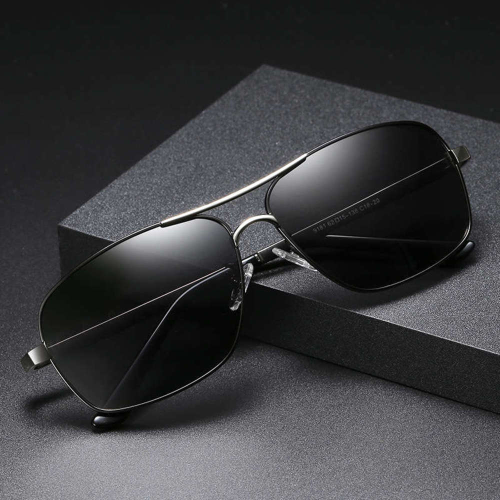 

men sunglasses for New drivers square in 2020 polarized driving glasses classic double beam Sunglasses