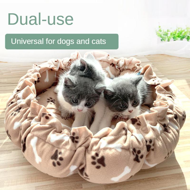 

Warm Universal Pet Kennel Indoor Small Dog Dog Kennel Mat Cat Nest Teddy Winter Structure DIY Supplies Function Material