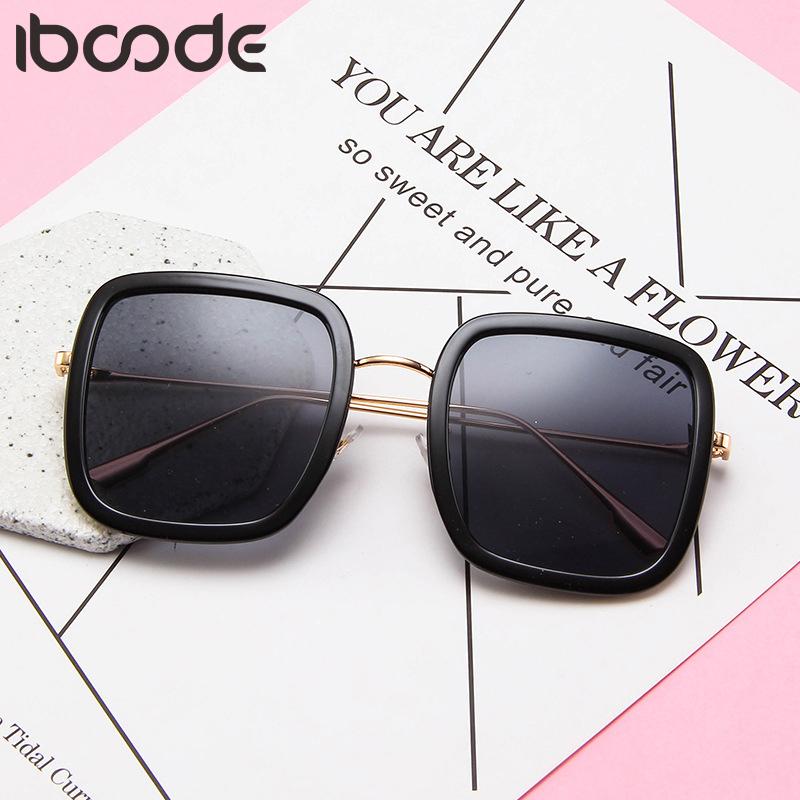 

iboode Fashion Square Sunglasses Women Men Luxury Sun Glasses Classic Vintage UV400 Outdoor Goggle Shades Oculos Gafas De Sol