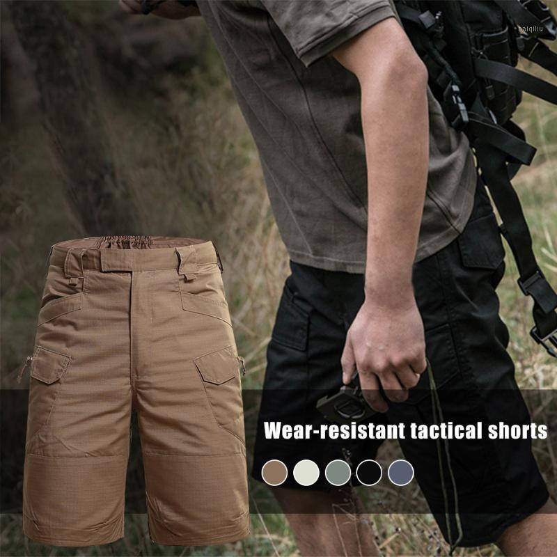 

Hot Men Relaxed-Fit Work Short Multi-pocket Outdoor Daily Sport Casual Cargo Shorts DO21, Khaki