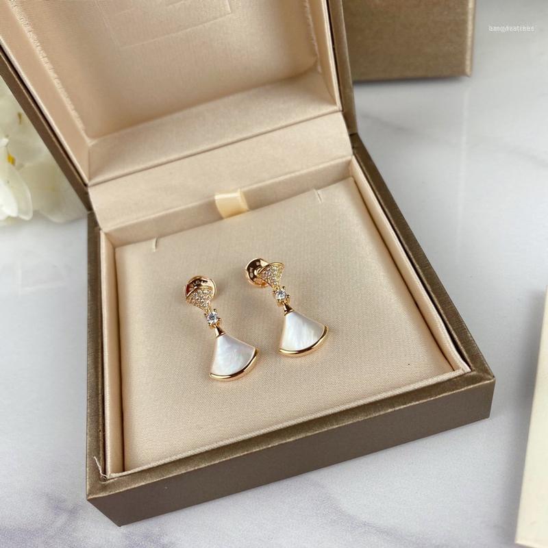 

Earring Skirt Pendant Earrings Jewelry S925 Sterling Silver Women's High Jewelry Christmas Party Gift11