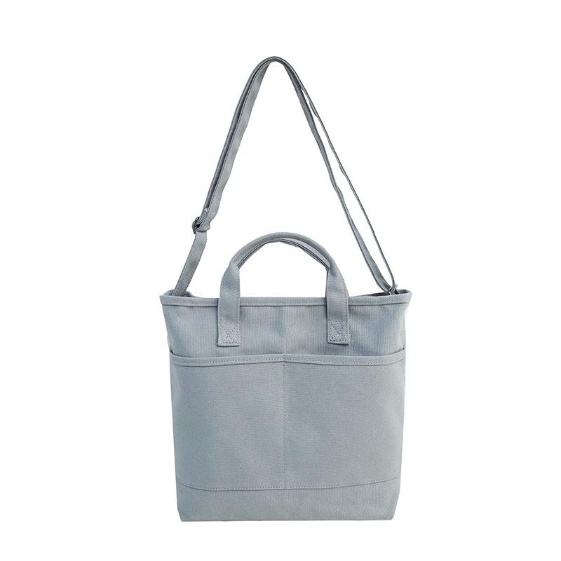 

New Korean simple canvas bag for female 2021 College Students, Black