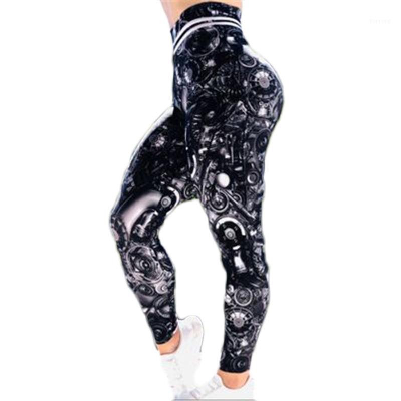 

SAGACE New Yoga Pants Women Leggings Print High Waist Pants Raise Stretch Leggings Running Fitness Yoga Trousers1, Multi