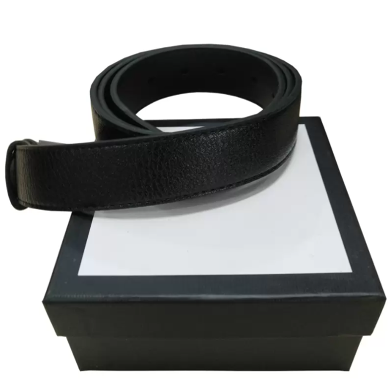 

Women Men Big Gold Buckle Belts High Quality First Layer Cowhide Leather Belt Luxury Male Waistband White Box, Black;brown