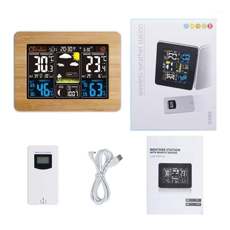 

Weather Station LCD Digital Alarm Clock RF Wireless Indoor Temperature Humidity1