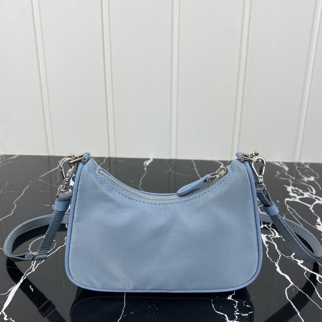 

Top quality mini nylon re edition 2005 Pra Bag Shoulder Bag gold chain multi pochette genuine leather hobo crossbody bag Handbag bolso mujer, Hobo mini (as pic)