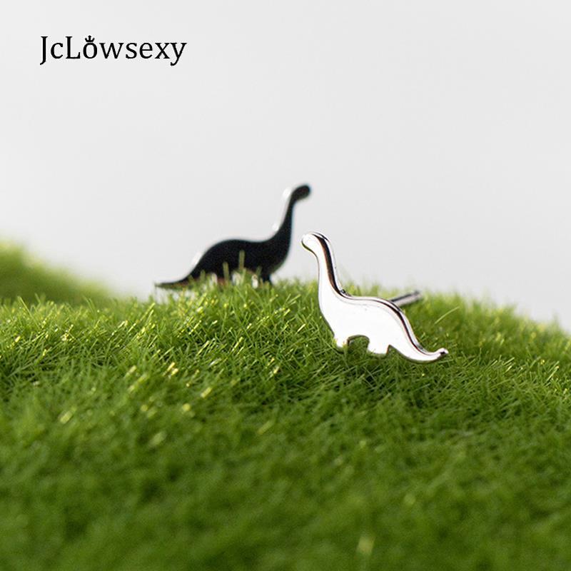 

New 100% 925 Sterling Silver Cute Mini Animal Dinosaur Earring Fashion Earrings For Women Female Jewelry Gift Anti Allergy