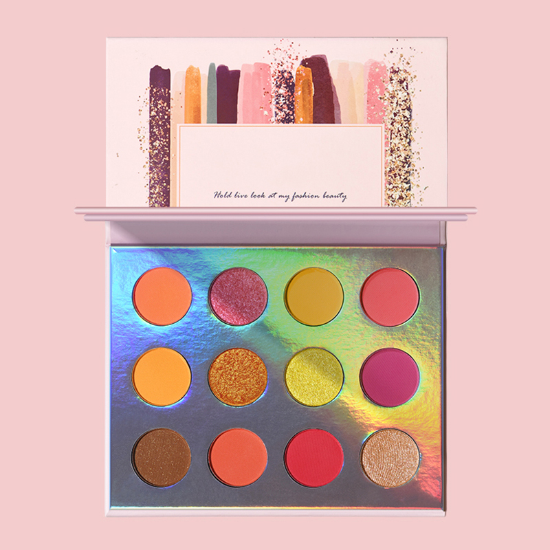 

12-color Eye Shadow Palette Long-lasting Brighten Skin Color Colorfast Shimmer Matte Eyeshadow, 331