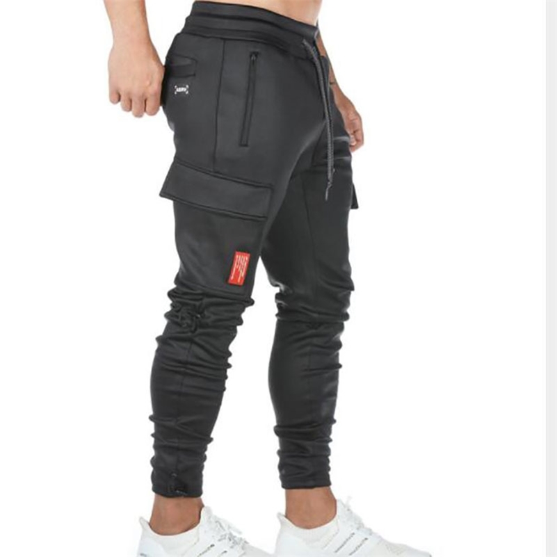 

Men Multi-pocket Harem Hip Pop Pants Trousers Streetwear Sweatpants Hombre Male Casual Fashion Cargo Pants Men Jogger Pants 201109, Black